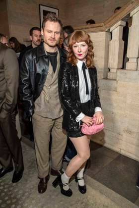 Anton Spieker and Sarah Bauerett as guests at the Berlin Opening Night by UFA FUNKE and Gala as part of the Berlinale at the 76th Berlin International Film Festival at Hotel SO Das Stue on Thursday, February 12, 2026 in Berlin Berlin Germany