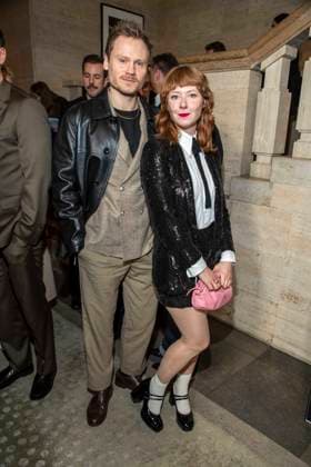 Anton Spieker and Sarah Bauerett as guests at the Berlin Opening Night by UFA FUNKE and Gala as part of the Berlinale at the 76th Berlin International Film Festival at Hotel SO Das Stue on Thursday, February 12, 2026 in Berlin Berlin Germany
