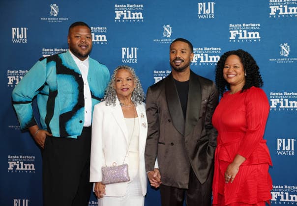 Arrivals for the Outstanding performer of the Year Award at the 41st Annual Santa Barbara Film Festival Featuring: Khalid Jordan, Donna Jordan, Michael B. Jordan and Jamila Jordan-Theus Where: Santa Barbara, California, United States When: 12 Feb 2026 Credit: Jasmine Aissaoui INSTARimages EDITORIAL USE ONLY. NOT FOR USE BY NEWSPAPERS BASED IN THE UK. Copyright: xJasminexAissaouix instar55462531