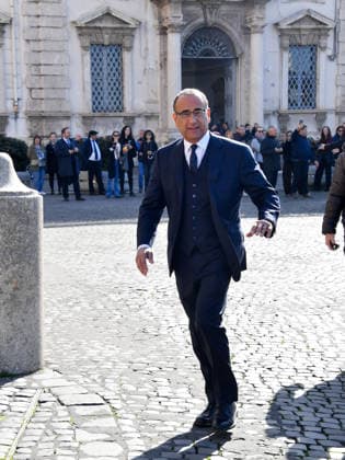 Rome, the delegation of the 76th Sanremo Festival arrives at the Quirinale to meet the President of the Republic. In the photo: the artistic director Carlo Conti.  Copyright: xVincenzoxLandix xipa-agency.netx xVincenzoxLandix IPA_Agency_IPA71421157