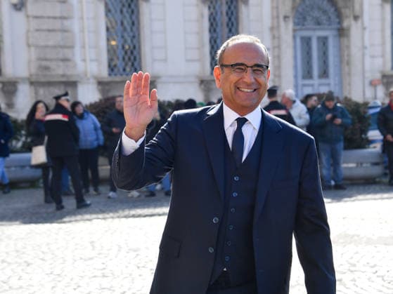 Rome, the delegation of the 76th Sanremo Festival arrives at the Quirinale to meet the President of the Republic. In the photo: the artistic director Carlo Conti.  Copyright: xVincenzoxLandix xipa-agency.netx xVincenzoxLandix IPA_Agency_IPA71421169