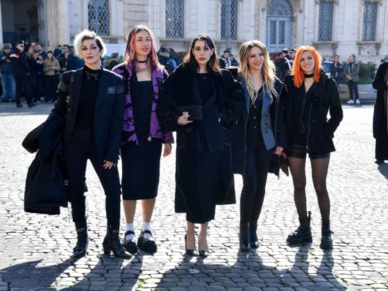 Rome, the delegation of the 76th Sanremo Festival arrives at the Quirinale to meet the President of the Republic. In the photo: Rag Dolls (Morgana Blue, Dani Piccirillo, Martina Cleo Ungarelli, Caterina Dolci Kaj , Federica Rossi Xina )  Copyright: xVincenzoxLandix xipa-agency.netx xVincenzoxLandix IPA_Agency_IPA71421760