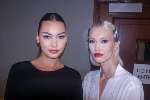 Pamella Roland fashion show during the New York Fashion Week in New York, USA - 12 Feb 2026 Models pose backstage at the Pamella Roland fashion show during the New York Fashion Week at the New York Public Library. New York United States Copyright: xRonxAdarx xSOPAxImagesx _radar_roland_20260212_0115