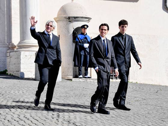 Rome, the delegation of the 76th Sanremo Festival arrives at the Quirinale to meet the President of the Republic. In the photo: Samurai Jay, AKA 7even,- LDA,  Copyright: xVincenzoxLandix xipa-agency.netx xVincenzoxLandix IPA_Agency_IPA71425712