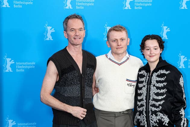 Berlin Berlinale, 76 Berlin International Film Festival 2026 Photo Call Sunny Dancer v Links left , Neil Patrick Harris Actor Actor ,George Jaques Director, Screenwriter Director, Screenwriter , Bella Ramsey Actor Actor Berlinale, 76 Berlin International Film Festival 2026, 13 02 2026 Press Photo Roger Buerke Copyright: xEibner-Pressefoto RogerxBuerkex EP_RBE