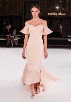NY: Pamella Roland Fashion Show Fall 2026 Model walks runway during rehearsal for Pamella Roland Fall 2026 show during FW26 Fashion Week at New York Public Library in New York, NY on February 12, 2026. New York New York United States Copyright: LevxRadin