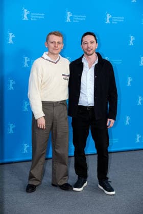 Berlin Berlinale, 76 Berlin International Film Festival 2026 Photo Call Sunny Dancer v Links George Jaques Director, Screenwriter Director, Screenwriter , Ken Petrie Producer Producer Berlinale, 76 Berlin International Film Festival 2026, 13 02 2026 Press Photo Roger Buerke Copyright: xEibner-Pressefoto RogerxBuerkex EP_RBE