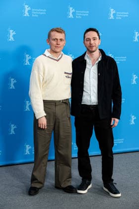 Berlin Berlinale, 76 Berlin International Film Festival 2026 Photo Call Sunny Dancer v Links George Jaques Director, Screenwriter Director, Screenwriter , Ken Petrie Producer Producer Berlinale, 76 Berlin International Film Festival 2026, 13 02 2026 Press Photo Roger Buerke Copyright: xEibner-Pressefoto RogerxBuerkex EP_RBE