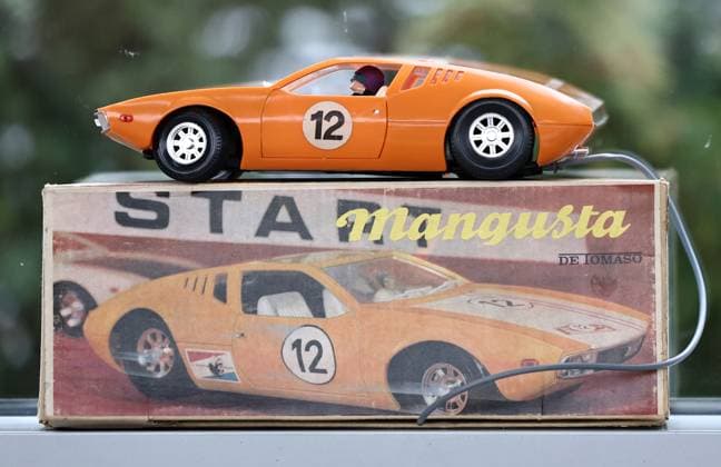 Model Life Model Making Fair 13 02 2026, Erfurt, Thuringia Model Making Fair Model Life in the picture Model of a De Tomaso Mangusta
