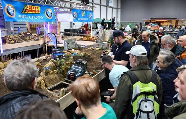 Modell Leben model making fair 13 02 2026, Erfurt, Thuringia model making fair Modell Leben in the picture the Sherpa Trophy attracts many visitors