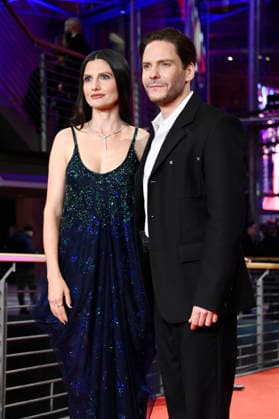 Daniel Brühl with wife Felicitas Rombold at the festival opening with the premiere of the feature film No Good Men at the Berlinale 2026 76 Berlin International Film Festival in the Berlinale Palast Berlin, 12 02 2026 Foto:xN.xKubelkax xFuturexImagex opening_7163