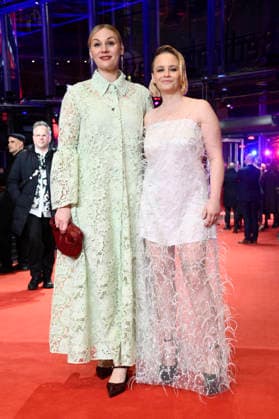 Rosalie Thomass and Jasna Fritzi Bauer at the festival opening with the premiere of the feature film No Good Men at the Berlinale 2026 76 Berlin International Film Festival in the Berlinale Palast Berlin, 12 02 2026 Foto:xN.xKubelkax xFuturexImagex opening_7167