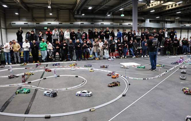 Modell Leben Modellbaumesse 13 02 2026, Erfurt, Thuringia Model Making Fair Modell Leben in the picture there is a lot going on in the Drift Area