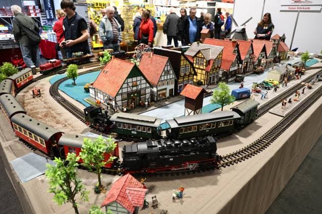 Modell Leben Modellbaumesse 13 02 2026, Erfurt, Thuringia Model Making Fair Modell Leben im Bild Moba Ruben Roehrkaste large model railroads run with steam