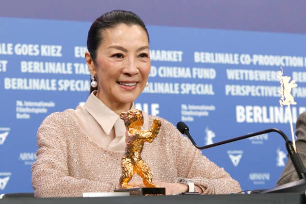 Michelle Yeoh at the press conference for the presentation of the Honorary Golden Bear for Lifetime Achievement at the Berlinale 2026 76 Berlin International Film Festival at the Hotel Grand Hyatt Berlin, 13 02 2025 Foto:xC.xTamckex xFuturexImagex yeoh_6238