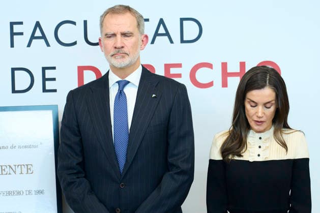 13-02-2026 Madrid Queen Letizia and King Felipe visited the exhibition In Memoriam Toas Y Valiemte 1996-2026 and attended the ceremony of the 30th anniversary of the assassination of Francisco Tomas Y Valiente by the terrorist group ETA at the Faculty of Law in Madrid. No Spain Â  Copyright: xPPEx