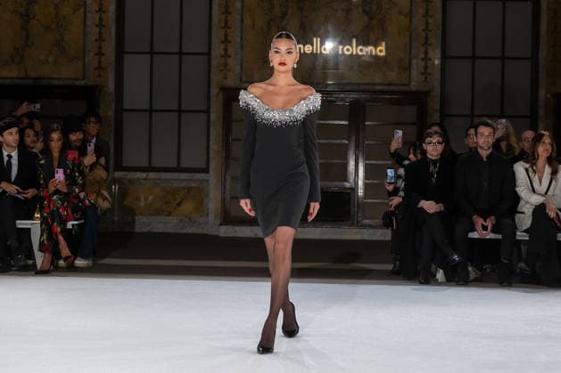 Pamella Roland - Runway - February 2026 New York Fashion Week, New York, USA - 12 Feb 2026 (NEW) Pamella Roland - Runway - February 2026 New York Fashion Week. February 12, 2026, New York, New York, USA: A model walks the runway for the Pamella Roland fashion show during the New York Fashion Week at the New York Public Library on February 12, 2026 in New York City. (Credit: M10s TheNews2) (Foto: M10s Thenews2 imago images) Pamella Roland - Runway - February 2026 New York Fashion Week, New York, USA - 12 Feb 2026  Copyright: xRonxAdarx