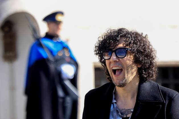 February 13, 2026, Rome, Rome, ITALY: February 13, 2026, Rome. The artists of the 66th Sanremo Festival at the Quirinale Palace to meet the President of the Republic. Pictured: Ermal Meta. Rome ITALY  - ZUMAa289 20260213_zia_a289_017 Copyright: xRichardxDexLucax