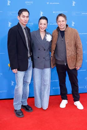Han Chong, Michelle Yeoh and Sean Baker at the screening of the feature films Sandiwara and Everything Everywhere All at Once at the Berlinale 2026 76 Berlin International Film Festival at Zoo Palast Berlin, 13 02 2026 Foto:xC.xTamckex xFuturexImagex sandiwara_6208