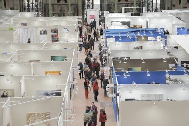 Art Capital 2026 at Grand Palais in Paris PARIS, FRANCE - FEBRUARY 13: Visitors attend Art Capital 2026 at the Grand Palais on February 13, 2026, in Paris, France. The annual art event brings together more than 3,000 artists from France and abroad, showcasing painting, sculpture, photography and other contemporary works. Mohamad Salaheldin Abdelg Alsayed Anadolu Paris France. Editorial use only. Please get in touch for any other usage.  Copyright: x2026xAnadoluxMohamadxSalaheldinxAbdelgxAlsayedx