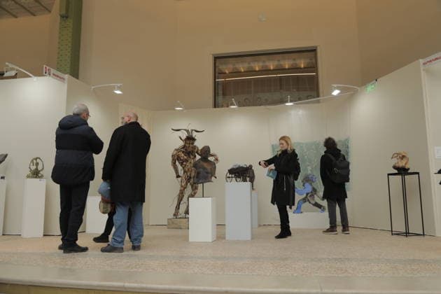 Art Capital 2026 at Grand Palais in Paris PARIS, FRANCE - FEBRUARY 13: Visitors attend Art Capital 2026 at the Grand Palais on February 13, 2026, in Paris, France. The annual art event brings together more than 3,000 artists from France and abroad, showcasing painting, sculpture, photography and other contemporary works. Mohamad Salaheldin Abdelg Alsayed Anadolu Paris France. Editorial use only. Please get in touch for any other usage.  Copyright: x2026xAnadoluxMohamadxSalaheldinxAbdelgxAlsayedx