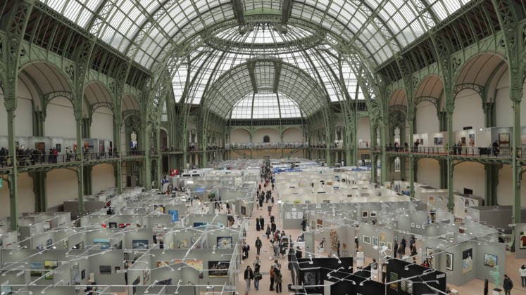 Art Capital 2026 at Grand Palais in Paris PARIS, FRANCE - FEBRUARY 13: Visitors attend Art Capital 2026 at the Grand Palais on February 13, 2026, in Paris, France. The annual art event brings together more than 3,000 artists from France and abroad, showcasing painting, sculpture, photography and other contemporary works. Mohamad Salaheldin Abdelg Alsayed Anadolu Paris France. Editorial use only. Please get in touch for any other usage.  Copyright: x2026xAnadoluxMohamadxSalaheldinxAbdelgxAlsayedx
