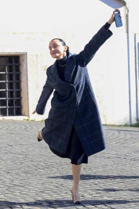 February 13, 2026, Rome, Rome, ITALY: February 13, 2026, Rome. The artists of the 66th Sanremo Festival at the Quirinale Palace to meet the President of the Republic. Pictured: Arisa. Rome ITALY  - ZUMAa289 20260213_zia_a289_056 Copyright: xRichardxDexLucax