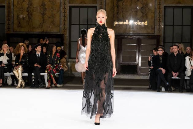 Pamella Roland - Runway - February 2026 New York Fashion Week, New York, USA - 12 Feb 2026 (NEW) Pamella Roland - Runway - February 2026 New York Fashion Week. February 12, 2026, New York, New York, USA: A model walks the runway for the Pamella Roland fashion show during the New York Fashion Week at the New York Public Library on February 12, 2026 in New York City. (Credit: M10s TheNews2) (Foto: M10s Thenews2 imago images) Pamella Roland - Runway - February 2026 New York Fashion Week, New York, USA - 12 Feb 2026  Copyright: xRonxAdarx