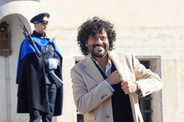 February 13, 2026, Rome, Rome, ITALY: February 13, 2026, Rome. The artists of the 66th Sanremo Festival at the Quirinale Palace to meet the President of the Republic. Pictured is Francesco Renga. Rome ITALY  - ZUMAa289 20260213_zia_a289_093 Copyright: xRichardxDexLucax