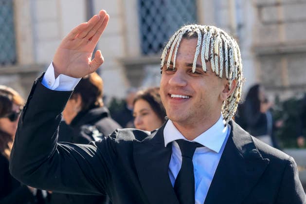 February 13, 2026, Rome, Rome, ITALY: February 13, 2026, Rome. The artists of the 66th Sanremo Music Festival at the Quirinale Palace to meet the President of the Republic. Pictured: Samurai Jay. Rome ITALY  - ZUMAa289 20260213_zia_a289_096 Copyright: xRichardxDexLucax