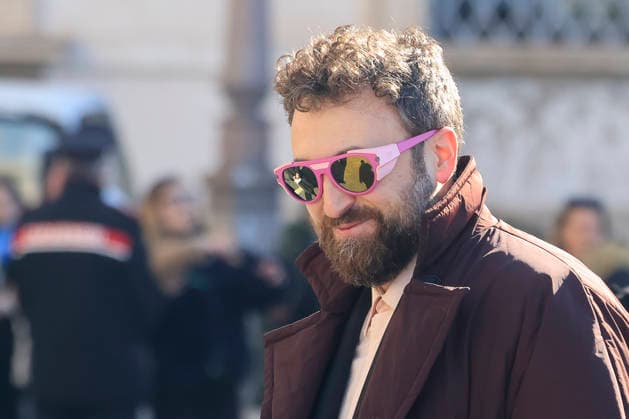February 13, 2026, Rome, Rome, ITALY: February 13, 2026, Rome. The artists of the 66th Sanremo Festival at the Quirinale Palace to meet the President of the Republic. Pictured is Dargen D Amico. Rome ITALY  - ZUMAa289 20260213_zia_a289_113 Copyright: xRichardxDexLucax