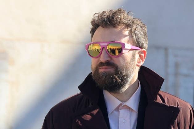 February 13, 2026, Rome, Rome, ITALY: February 13, 2026, Rome. The artists of the 66th Sanremo Festival at the Quirinale Palace to meet the President of the Republic. Pictured is Dargen D Amico. Rome ITALY  - ZUMAa289 20260213_zia_a289_116 Copyright: xRichardxDexLucax