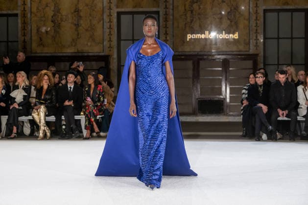Pamella Roland - Runway - February 2026 New York Fashion Week, New York, USA - 12 Feb 2026 (NEW) Pamella Roland - Runway - February 2026 New York Fashion Week. February 12, 2026, New York, New York, USA: A model walks the runway for the Pamella Roland fashion show during the New York Fashion Week at the New York Public Library on February 12, 2026 in New York City. (Credit: M10s TheNews2) (Foto: M10s Thenews2 imago images) Pamella Roland - Runway - February 2026 New York Fashion Week, New York, USA - 12 Feb 2026  Copyright: xRonxAdarx
