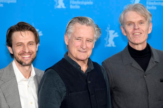 Anders Danielsen Lie, Grant Gee and Bill Pullman at the photocall for the feature film Everybody Digs Bill Evans at the Berlinale 2026 76 Berlin International Film Festival at the Hotel Grand Hyatt Berlin, 13 02 2026 Foto:xC.xNiehausx xFuturexImagex evans_6220