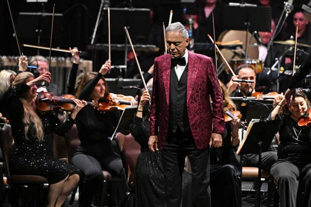 HOLLYWOOD FL - FEBRUARY 12: Andrea Bocelli performs during the Romanza 30th Anniversary World Tour at Hard Rock Live held at the Seminole Hard Rock Hotel & Casino on February 12, 2026 in Hollywood, Florida. Copyright: xmpi04x