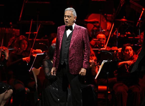 HOLLYWOOD FL - FEBRUARY 12: Andrea Bocelli performs during the Romanza 30th Anniversary World Tour at Hard Rock Live held at the Seminole Hard Rock Hotel & Casino on February 12, 2026 in Hollywood, Florida. Copyright: xmpi04x