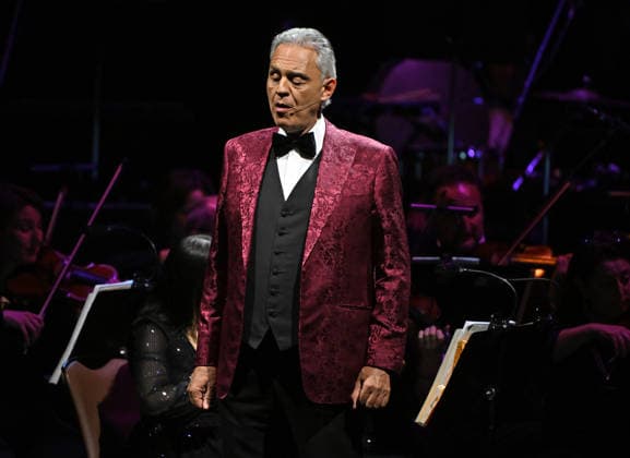 HOLLYWOOD FL - FEBRUARY 12: Andrea Bocelli performs during the Romanza 30th Anniversary World Tour at Hard Rock Live held at the Seminole Hard Rock Hotel & Casino on February 12, 2026 in Hollywood, Florida. Copyright: xmpi04x