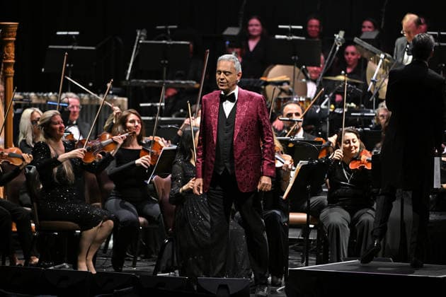 HOLLYWOOD FL - FEBRUARY 12: Andrea Bocelli performs during the Romanza 30th Anniversary World Tour at Hard Rock Live held at the Seminole Hard Rock Hotel & Casino on February 12, 2026 in Hollywood, Florida. Copyright: xmpi04x
