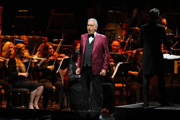 HOLLYWOOD FL - FEBRUARY 12: Andrea Bocelli performs during the Romanza 30th Anniversary World Tour at Hard Rock Live held at the Seminole Hard Rock Hotel & Casino on February 12, 2026 in Hollywood, Florida. Copyright: xmpi04x