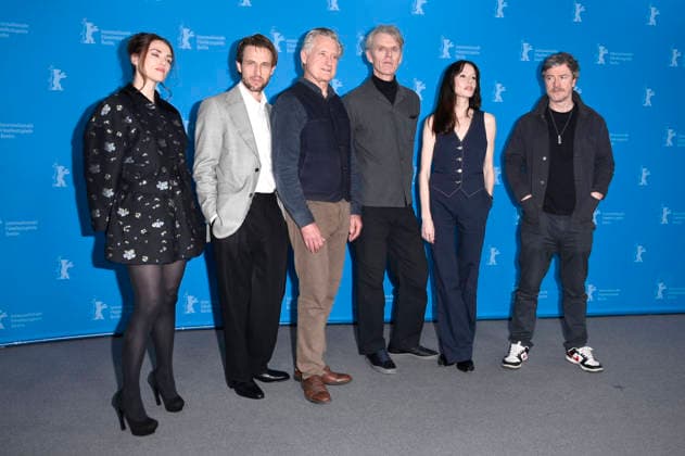 Katie McGrath, Anders Danielsen Lie, Bill Pullman, Grant Gee, Valene Kane and Barry Ward at the photocall for the feature film Everybody Digs Bill Evans at the Berlinale 2026 76 Berlin International Film Festival at the Hotel Grand Hyatt Berlin, 13 02 2026 Foto:xN.xKubelkax xFuturexImagex evans_6238