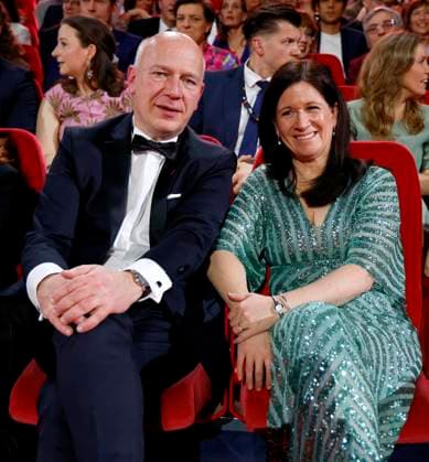 Kai Wegener, Katharina Günther Wünsch at the opening of the 75th Berlin International Film Festival in the Berlinale Palast at Potsdamer Platz