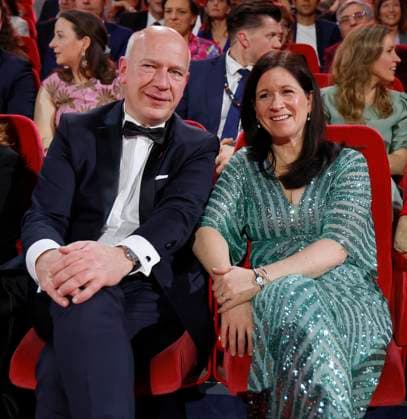 Kai Wegener, Katharina Günther Wünsch at the opening of the 75th Berlin International Film Festival in the Berlinale Palast at Potsdamer Platz