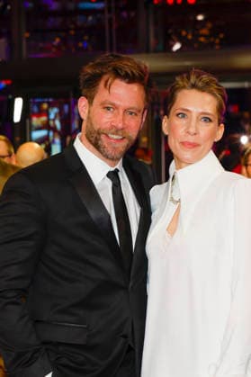 Uli Hanisch and Bibiana Beglau at the opening of the 76th Berlinale International Film Festival with the No Good Men Film Premiere on February 12, 2026 at the Berlinale Palast Berlin