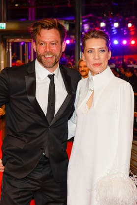 Uli Hanisch and Bibiana Beglau at the opening of the 76th Berlinale International Film Festival with the No Good Men Film Premiere on February 12, 2026 at the Berlinale Palast Berlin