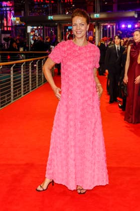 Jessica Schwarz at the opening of the 75th Berlin International Film Festival in the Berlinale Palast at Potsdamer Platz