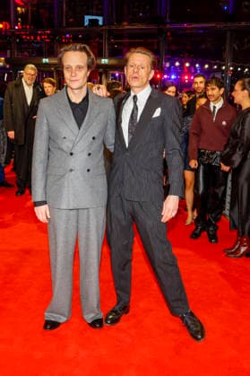 August Diehl and Alexander Scheer at the opening of the 75th Berlin International Film Festival in the Berlinale Palast at Potsdamer Platz