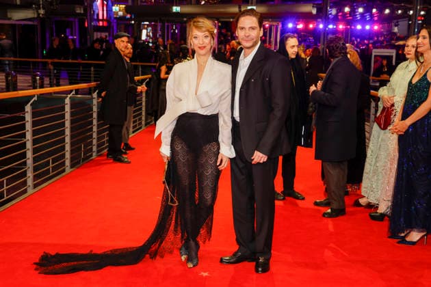 Heike Makatsch, Daniel Brühl at the opening of the 75th Berlin International Film Festival in the Berlinale Palast at Potsdamer Platz