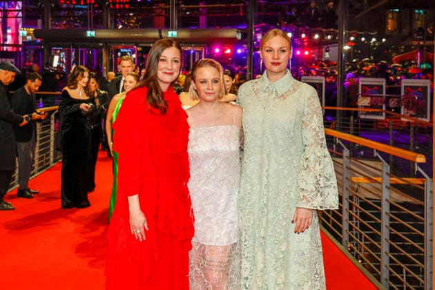 Rosalie Thomass, Alexandra Maria Lara and Jasna Fritzi Bauer at the opening of the 76th Berlinale International Film Festival with the No Good Men Film Premiere on 12 02 2026 at the Berlinale Palast Berlin