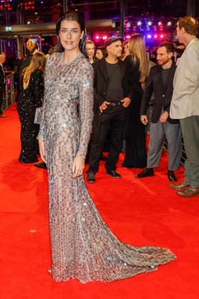 Marie Naseman at the opening of the 75th Berlin International Film Festival in the Berlinale Palast at Potsdamer Platz