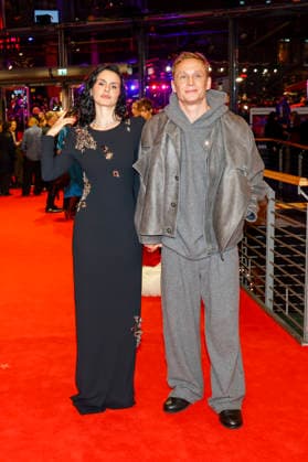 Ruby O Fee, Matthias Schweighöfer at the opening of the 75th Berlin International Film Festival in the Berlinale Palast at Potsdamer Platz